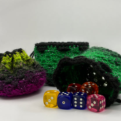 Drawstring Dice Bag - Verdant Pulse