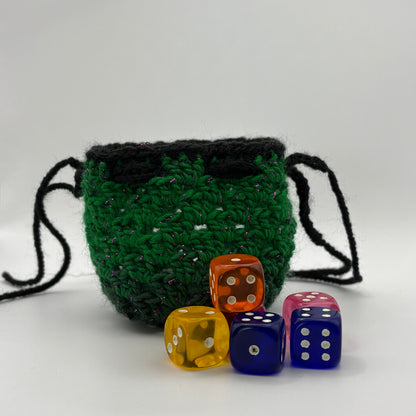 Drawstring Dice Bag - Verdant Pulse